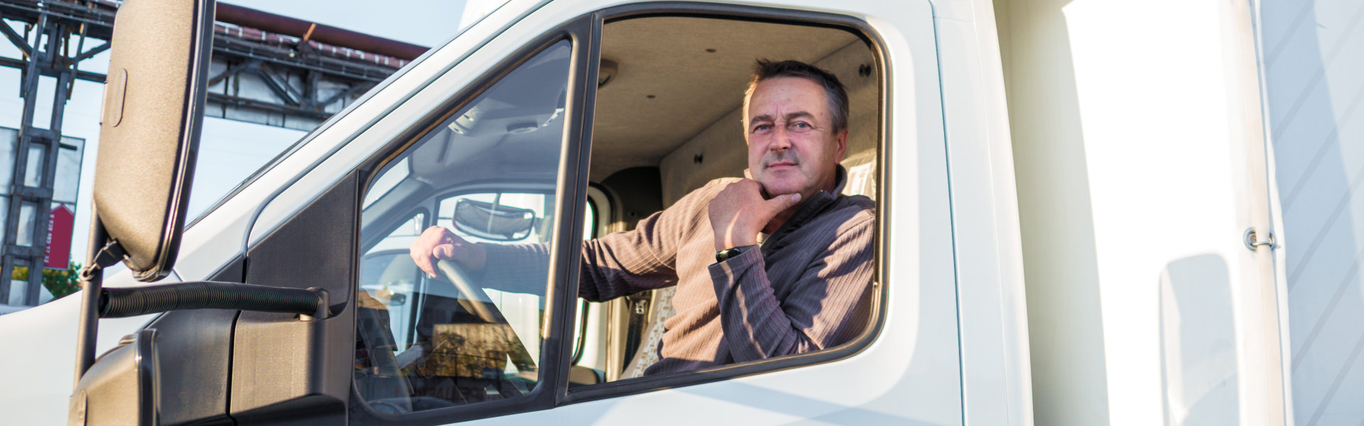 truck driver smiling