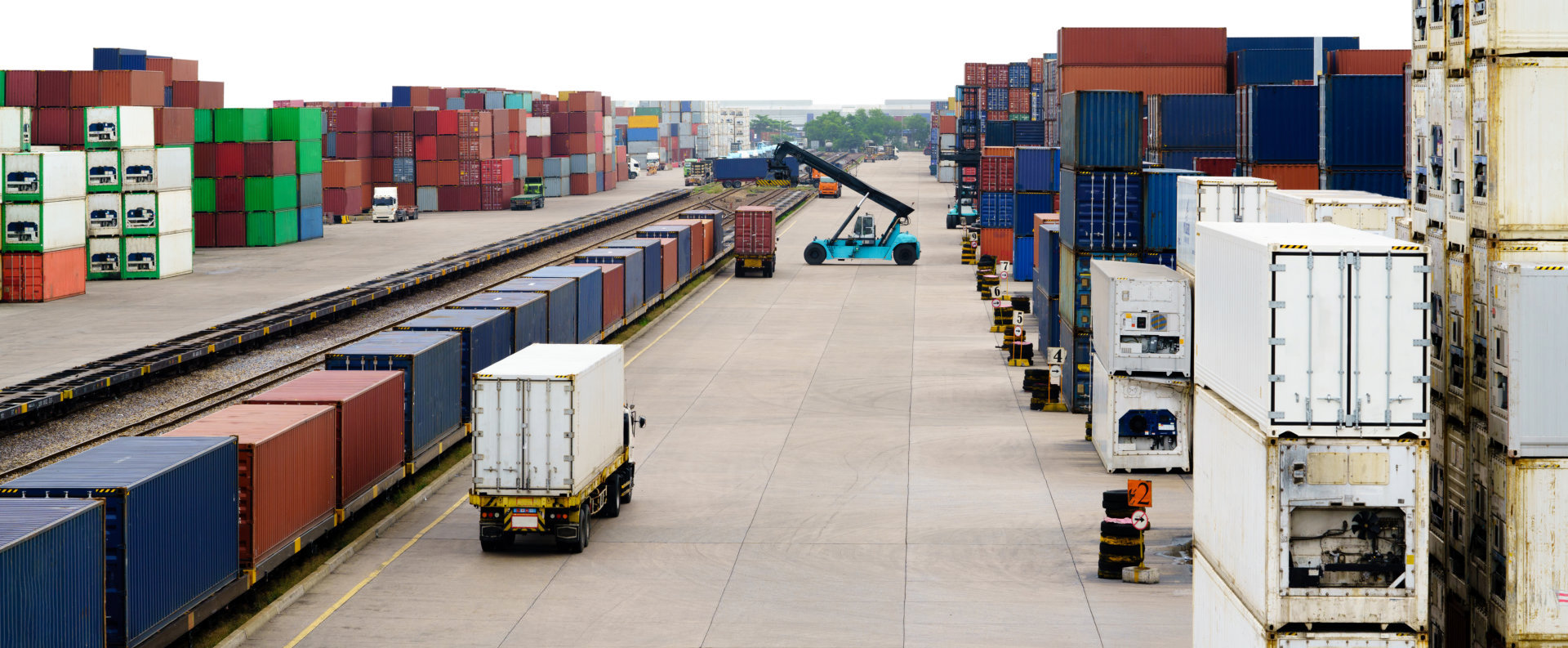 busy sea port