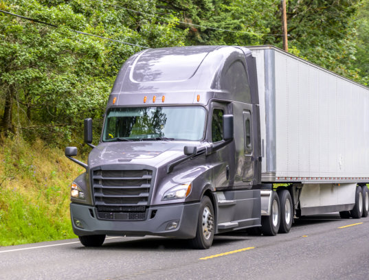 truck on highway