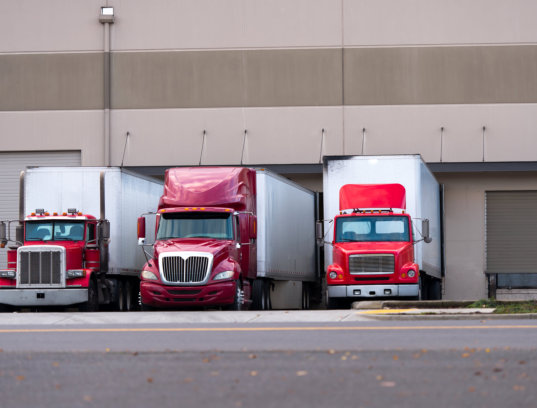 parked trucks