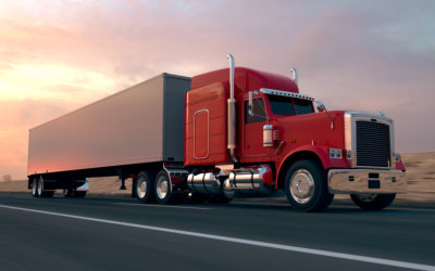 truck on a highway